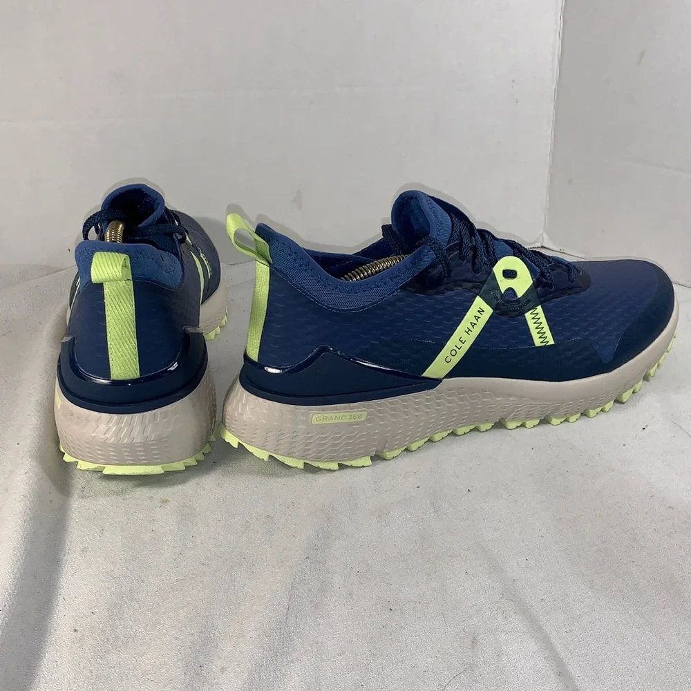 Cole Haan Men’s ZERØGRAND Overtake Navy/Lime Golf Sneakers